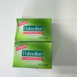 2 Pack Palmolive Classic Scent Mild All Family Bar Soap 3.2 oz Each Made in USA